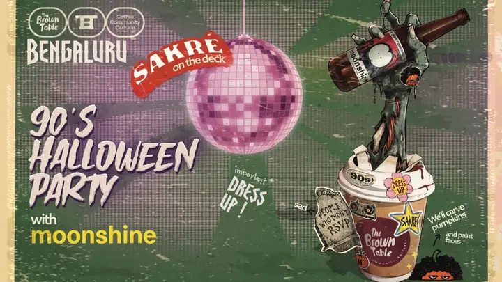 90's Halloween Party with Moonshine poster