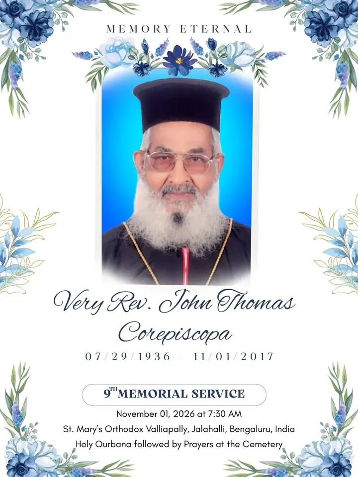 9th Memorial Service poster