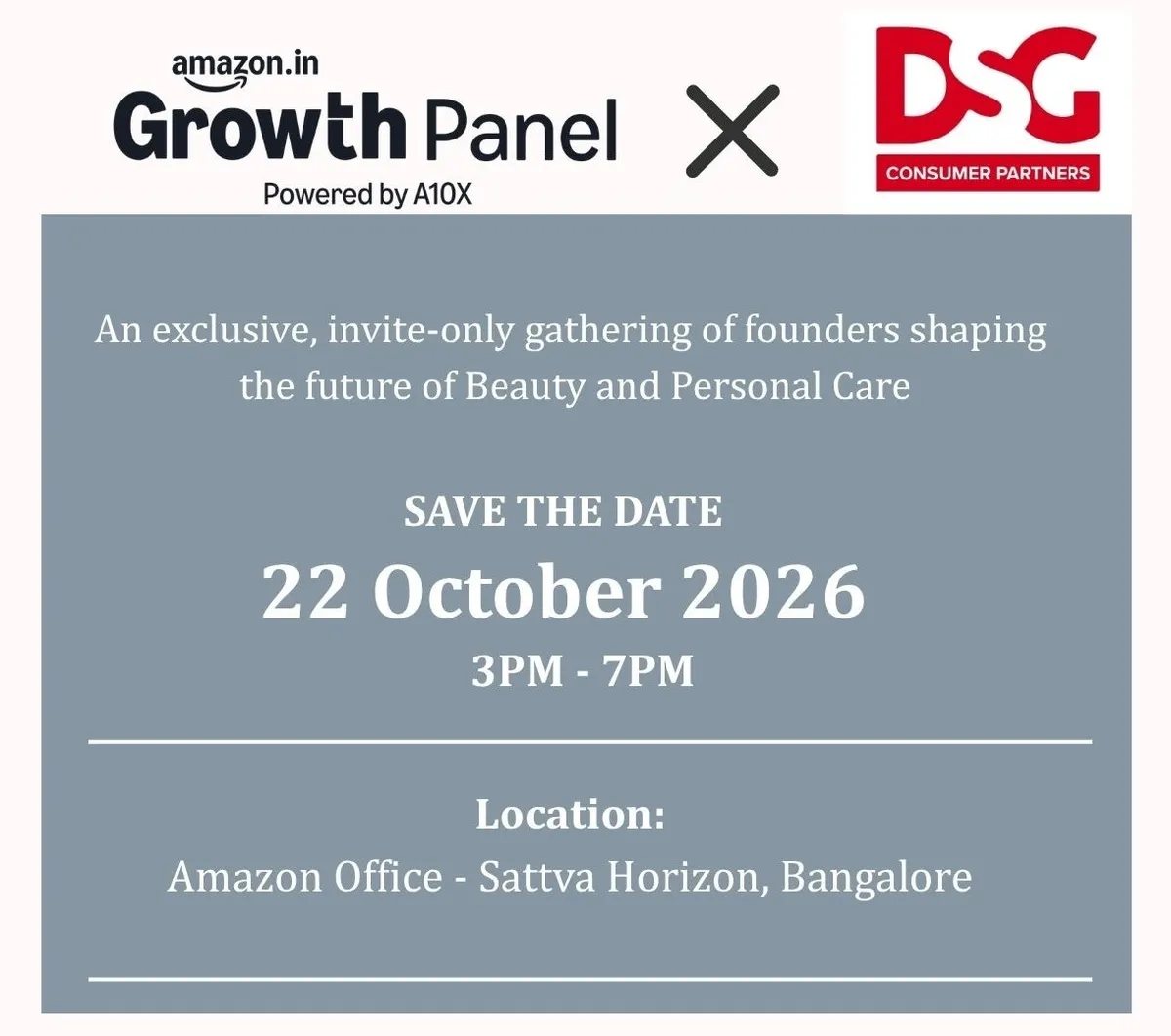 Amazon A10x Growth Panel x DSG Consumer Partners