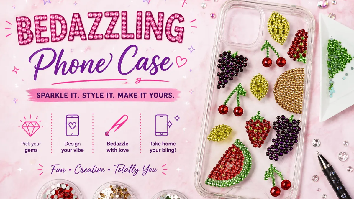 Bedazzling Phone Case