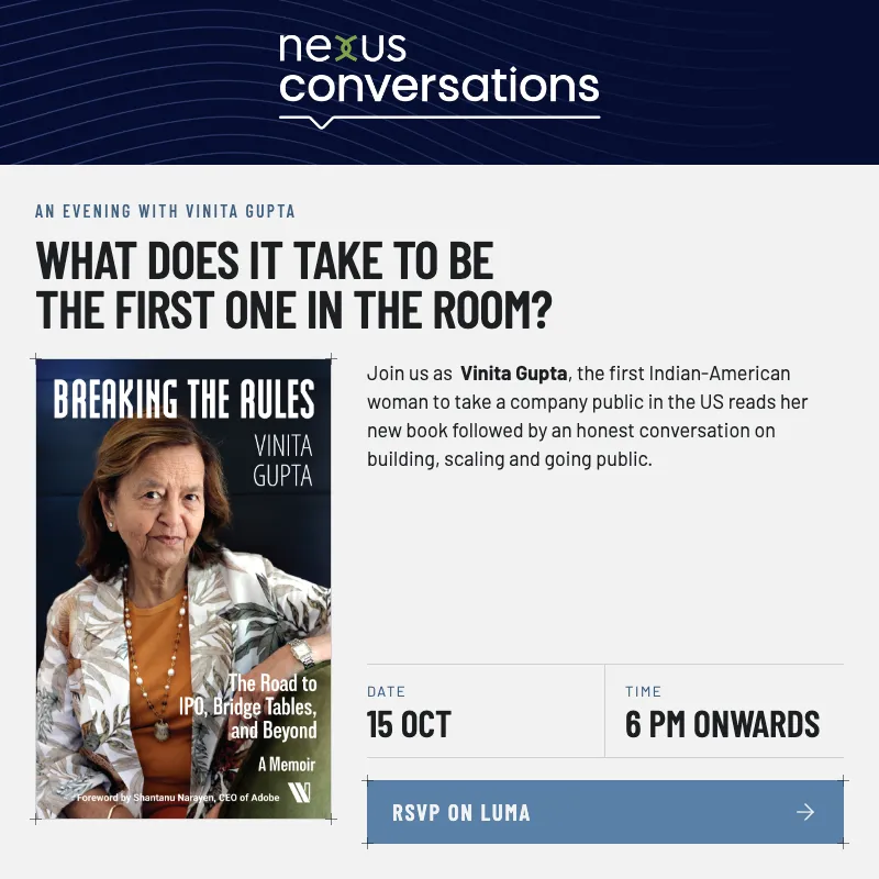 Breaking the Rules: An Evening with Vinita Gupta