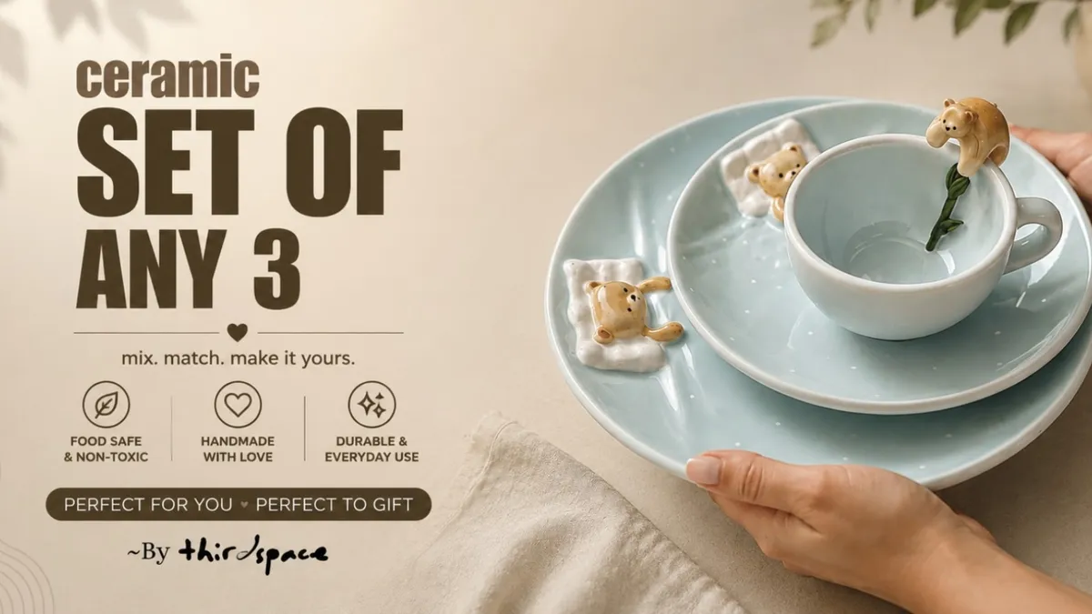 Ceramic Set of Any 3 Workshop