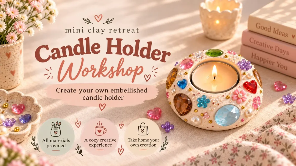 Clay Candle Holder