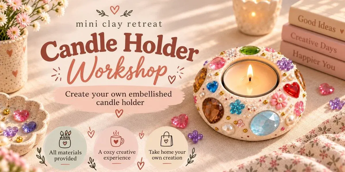 Clay Candle Holder Making Workshop