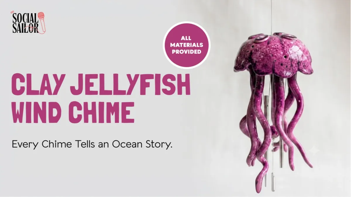 Clay Jellyfish Wind Chime