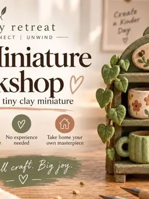 Clay Miniature Workshop poster