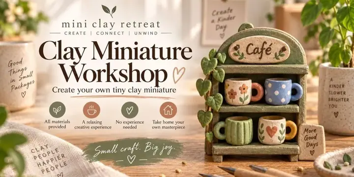 Clay Miniature Workshop poster