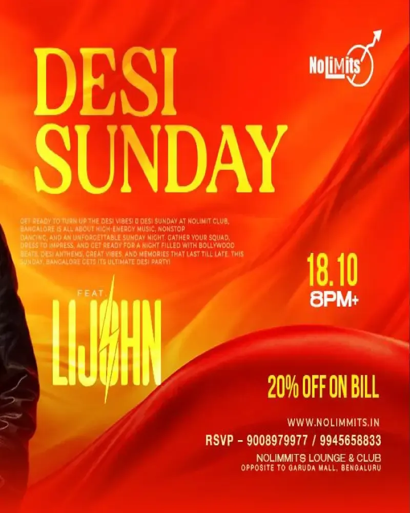 Desi Sunday at No Limmits, MG Road