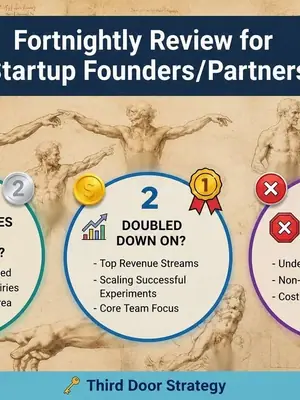 Fortnightly Opportunities Review for Startup Founders & Partners poster