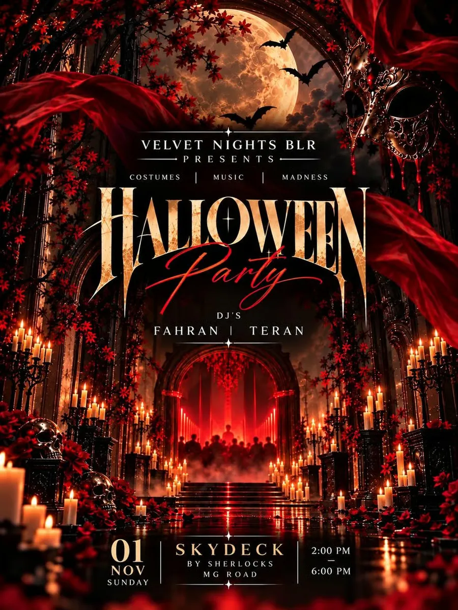 Halloween Party Velvet Nights poster