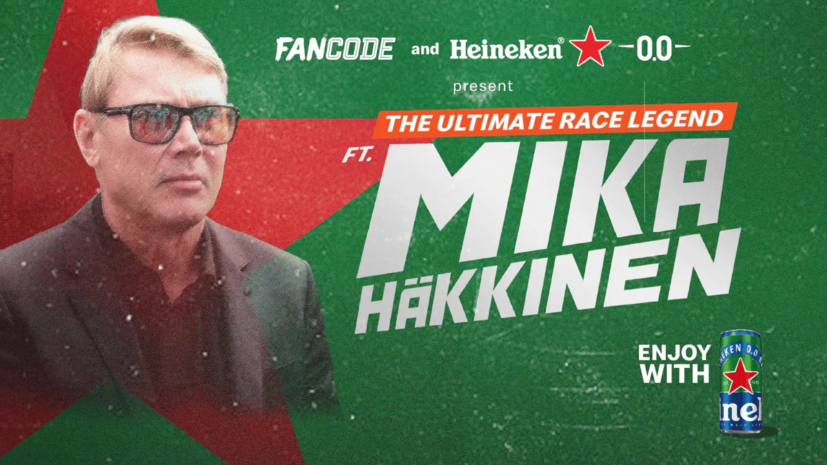 Heineken 0.0 & FanCode: Witness the Ultimate Race Legend with Mika Häkkinen