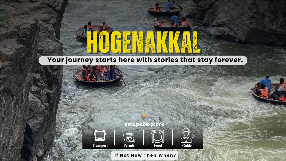 Hogenakkal Falls with Coracle Ride by e2e