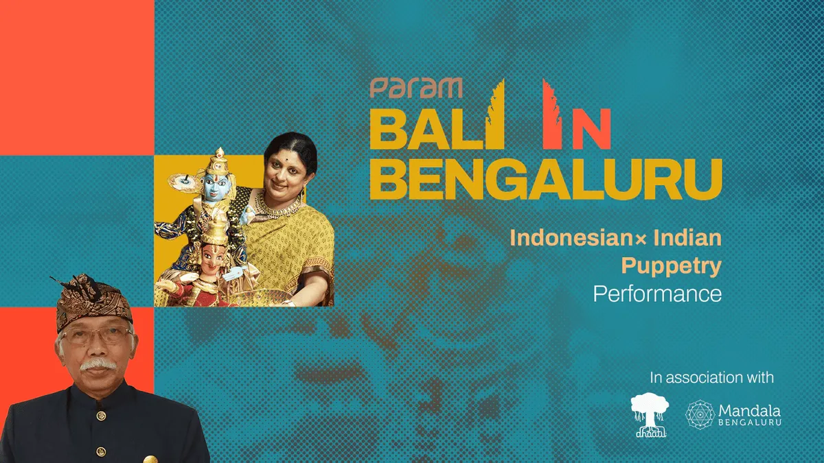 Indonesian - Indian Puppetry Show - Bali in Bengaluru poster