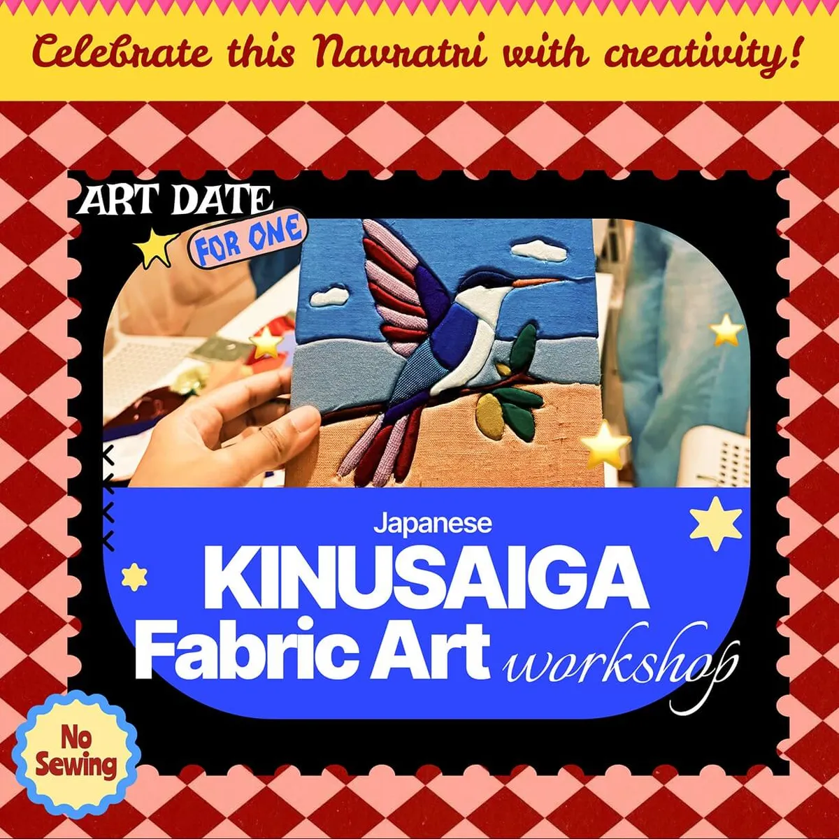 Kinusaiga Fabric Art Workshop - Navratri Edition