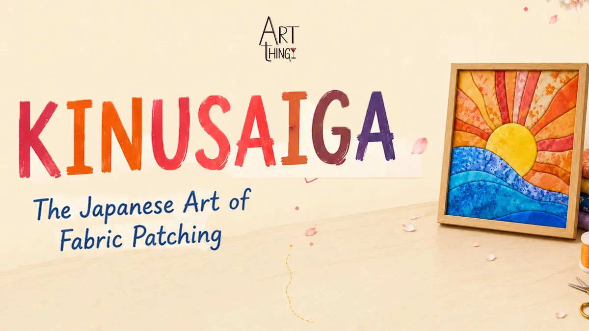Kinusaiga - Japanese Art form of Painting with Fabric