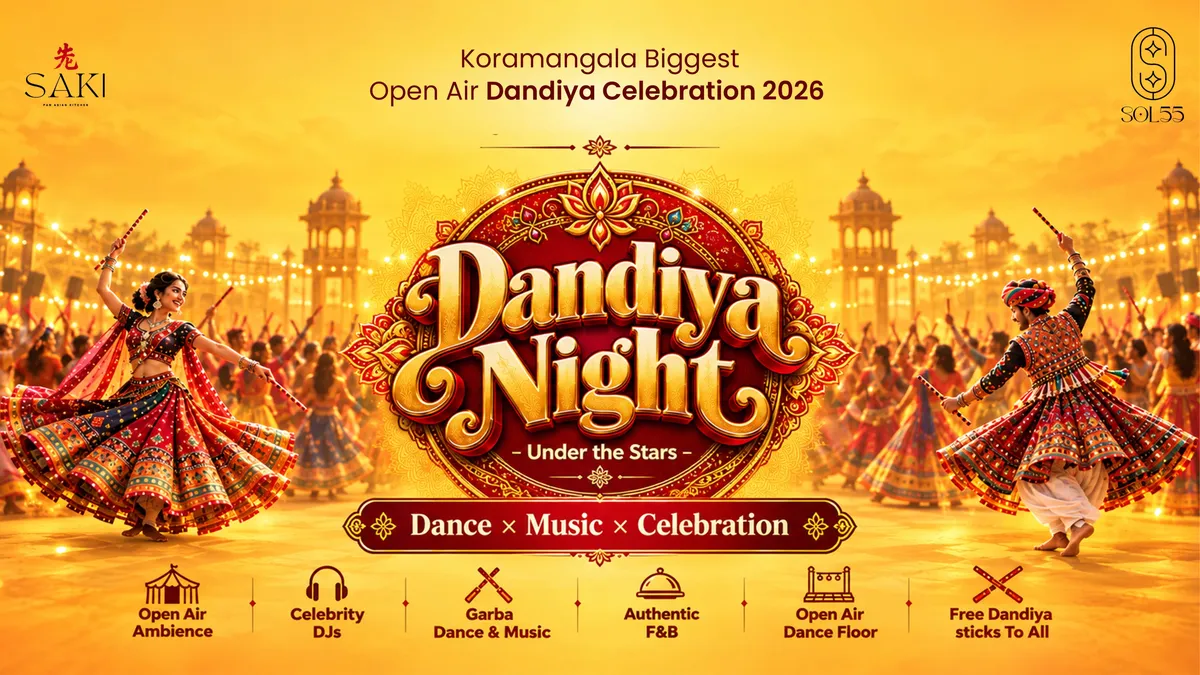 Koramangala's Biggest Open Air Dandiya Celebration