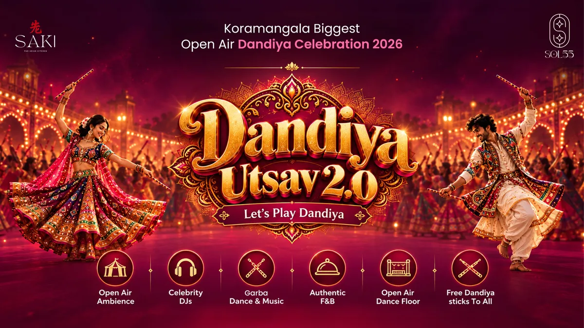 Koramangala's Open Air Dandiya Celebration 2026
