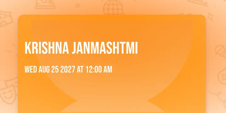 Krishna Janmashtami poster