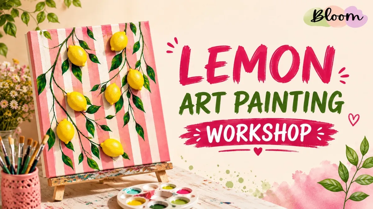 Lemon Art Painting Workshop by Basundhara