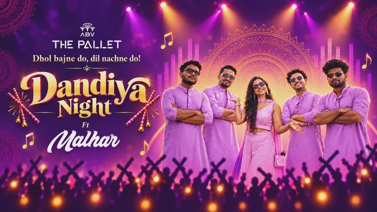 Malhar Live Dandiya Night at The Pallet by ABV