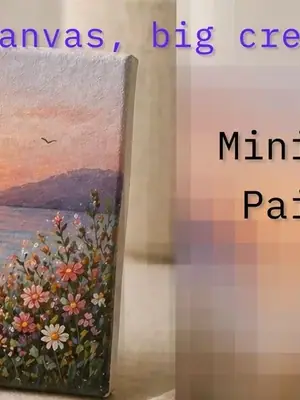 Mini Canvas Painting poster