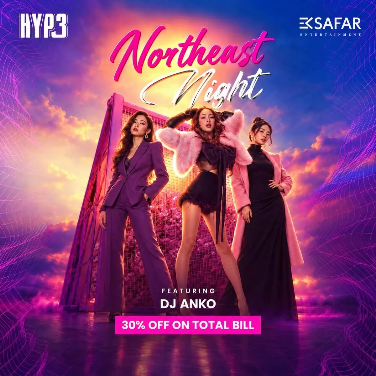 North East Bollywood Night poster