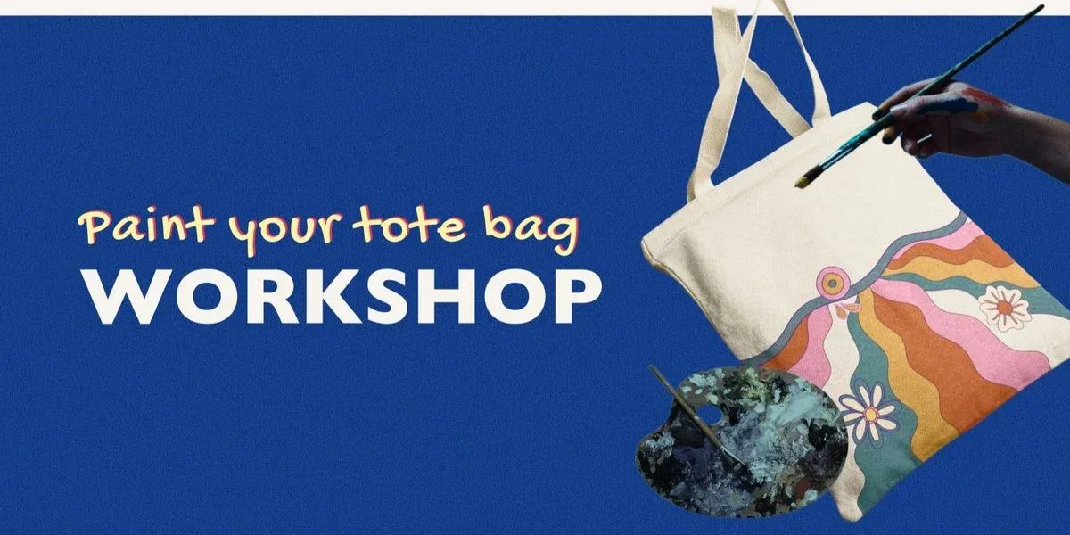 Paint Your Own Tote Bag Workshop with Ndaka