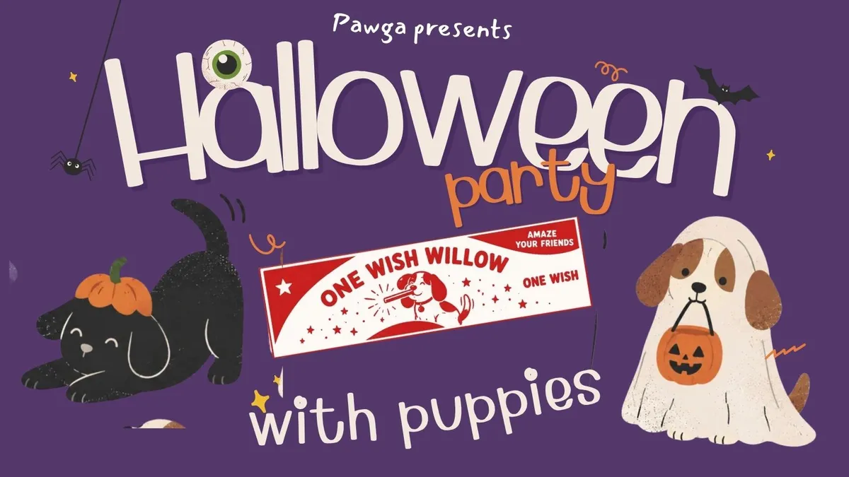 Pawga's Halloween Party with Puppies
