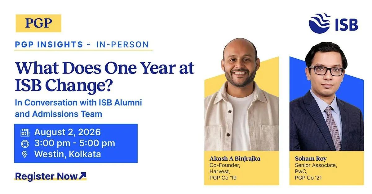 PGP Insights: Meet ISB Alumni and the Admissions Team in Bengaluru