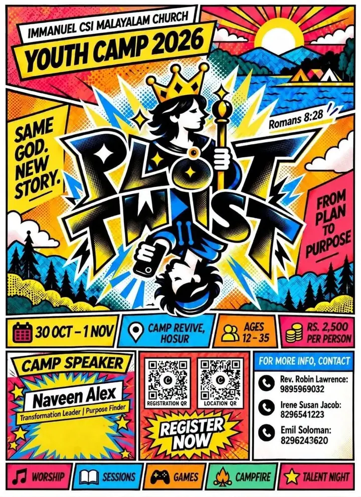 Plot Twist | Youth Camp 2026 poster