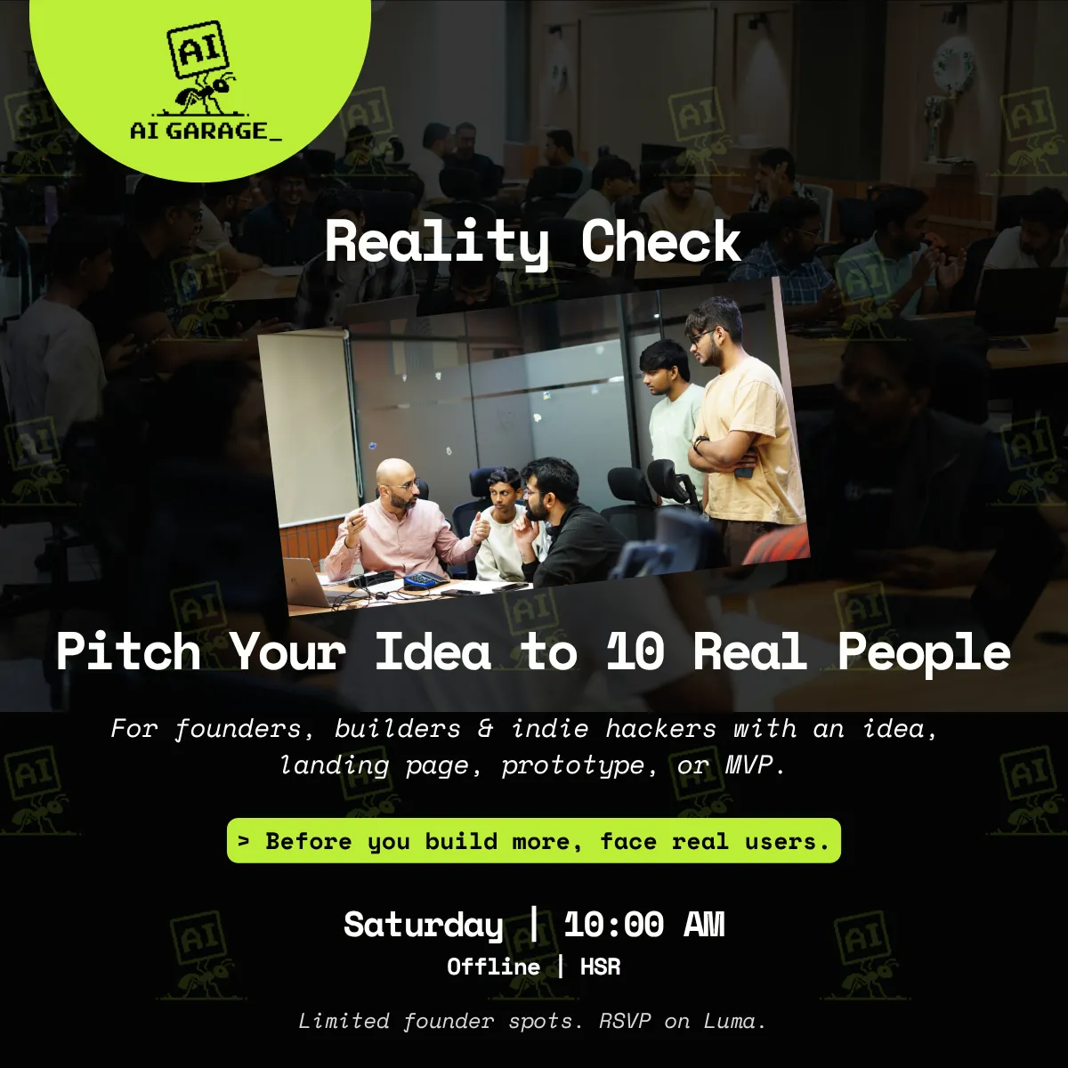 Reality Check: Pitch Your Idea to 10 Real People