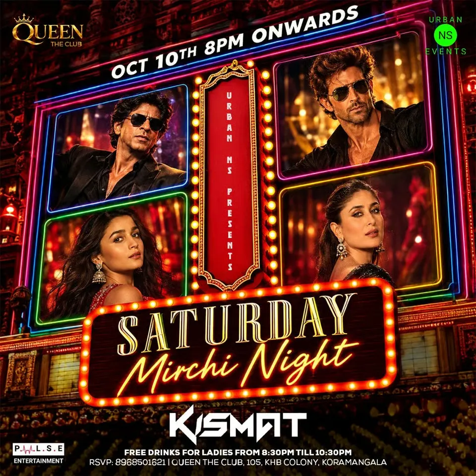 Saturday Mirchi Bollywood Night