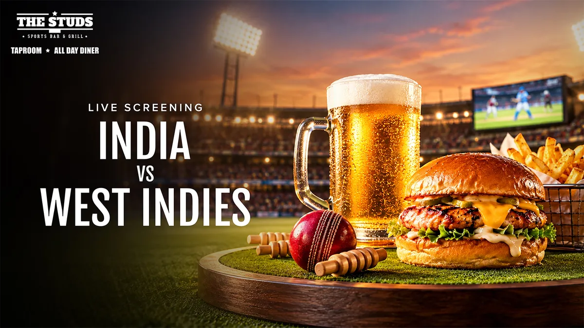 Screening of India vs West Indies at The Studs Sahakarnagar