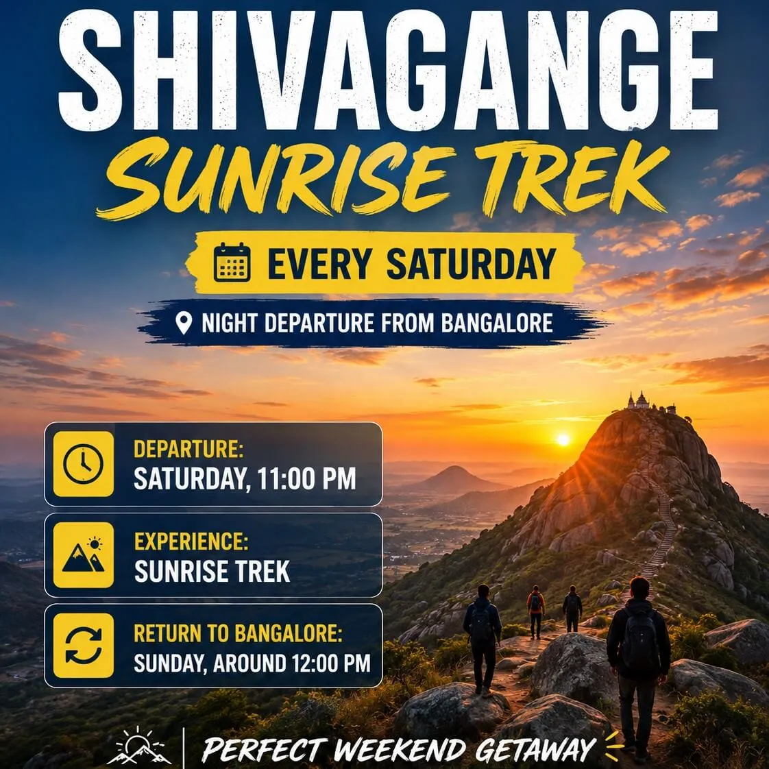 Shivagange Sunrise Trek By Musafir Tribe