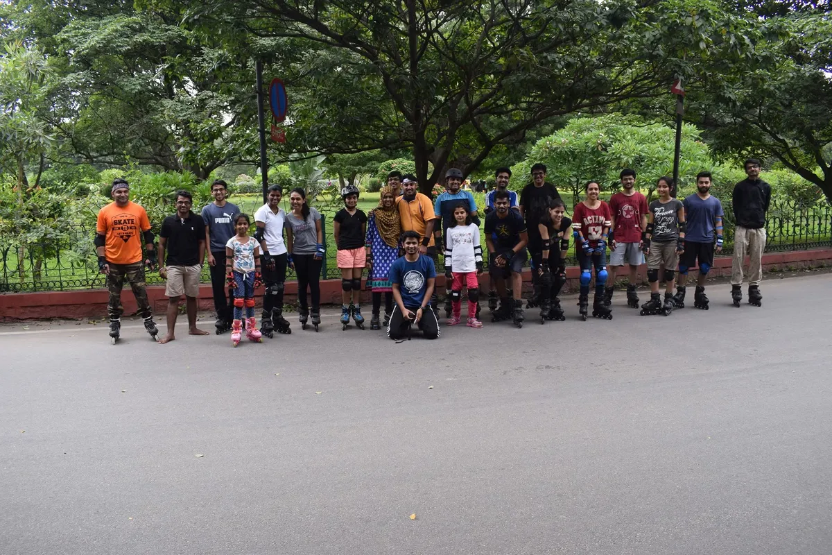 Skating in Cubbon Park