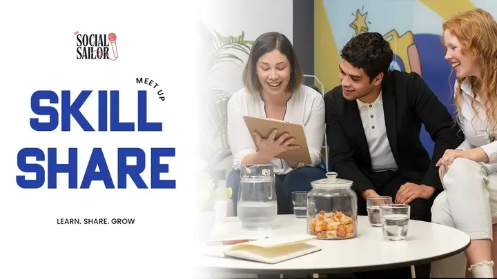 Skill Share Meetup poster