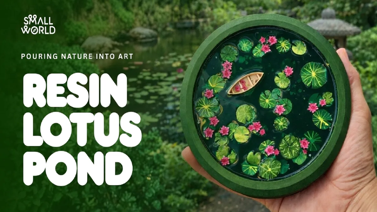Small World - Resin Lotus Pond
