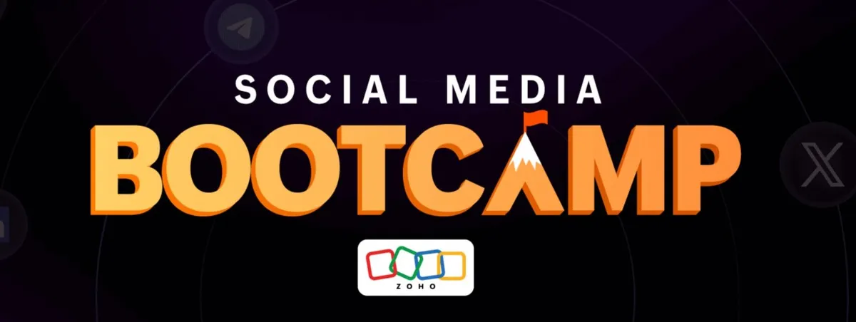 Social Media Bootcamp - Zoho - 2026 poster