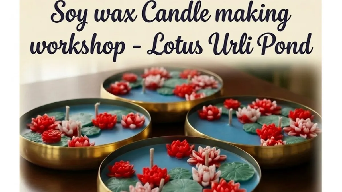 Soy Wax Candle Making - Lotus Urli Pond