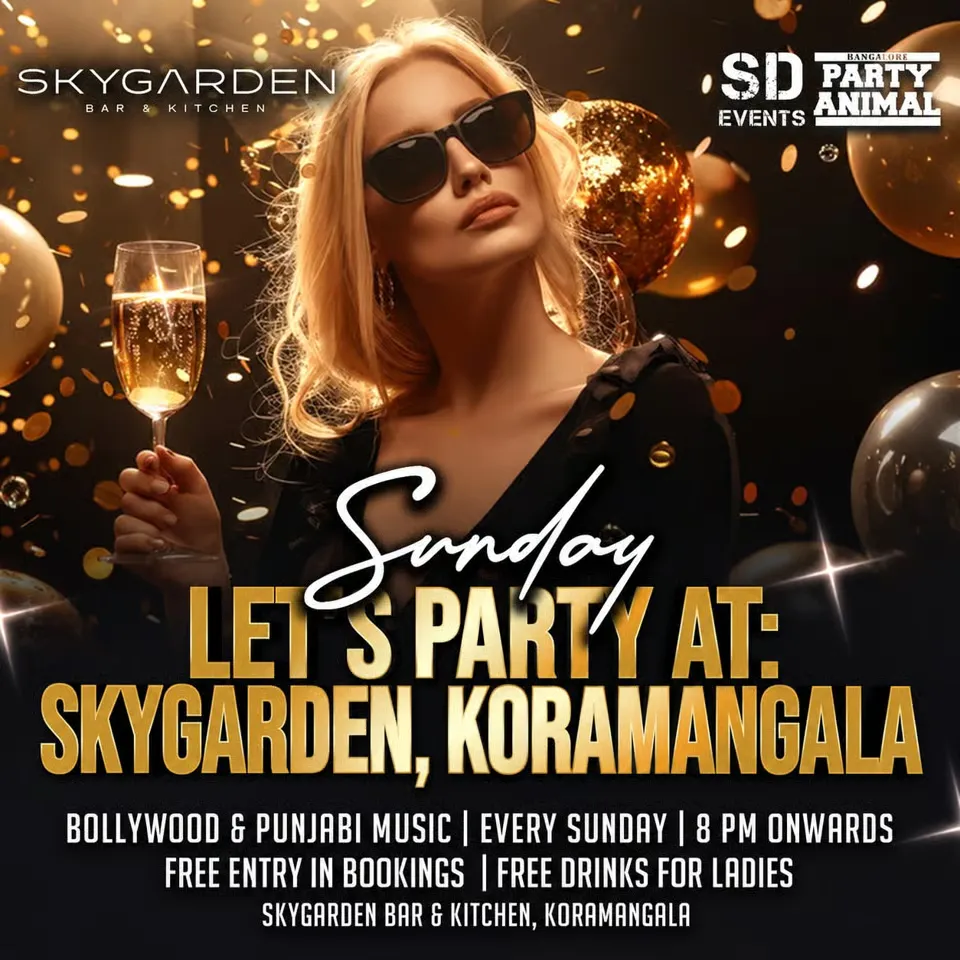 Sunday Bollywood & Punjabi Ladies Night at Sky Garden Koramangala