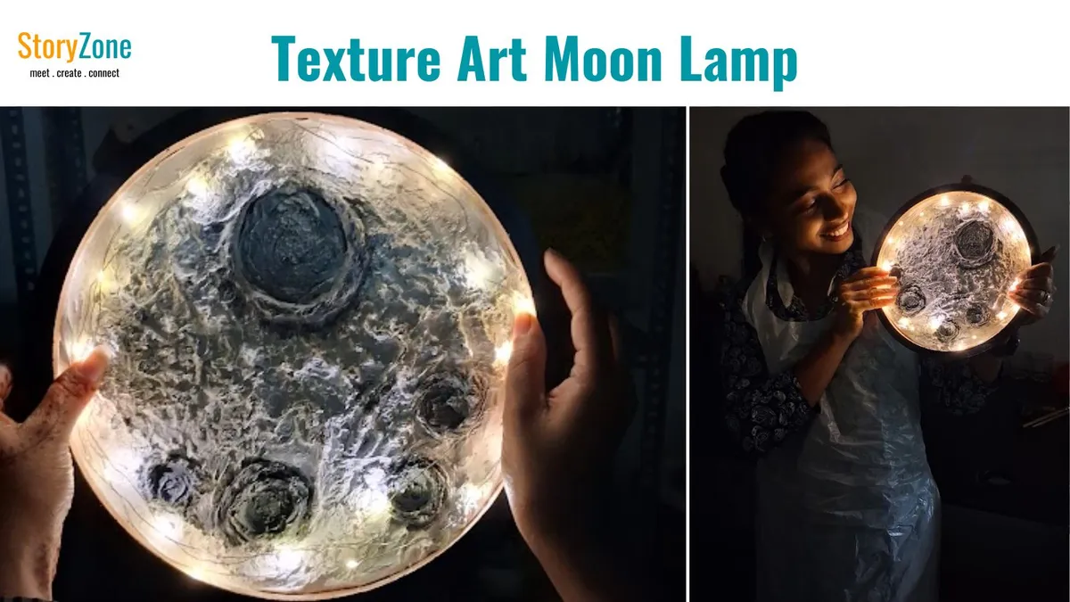 Texture Art - Moon Lamp
