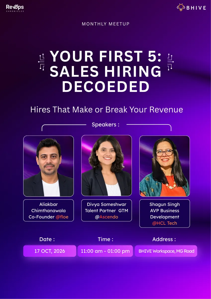 The First 5 Sales Hires: Should They Be Closers, SDRs, or Technical Experts? How to Build Your Initial GTM Team