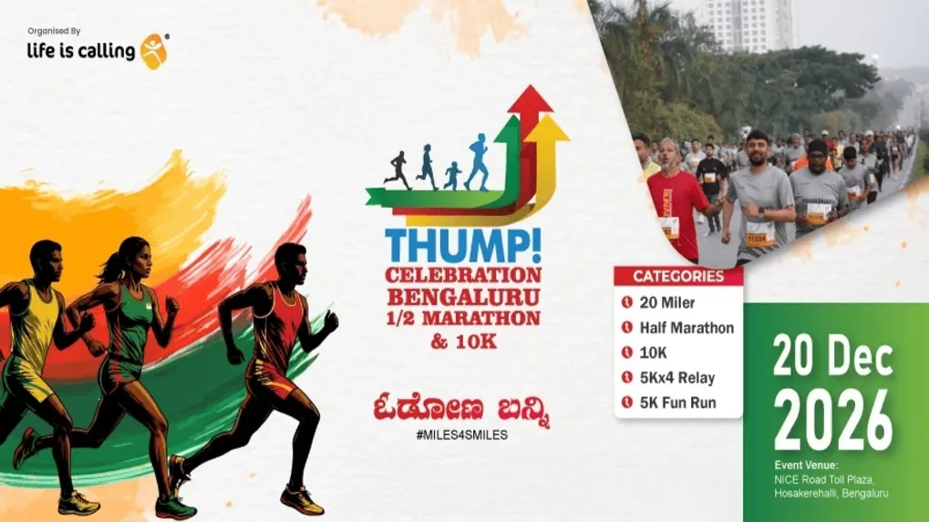Thump Celebration Bengaluru 1/2 Marathon and 10K Run 2026
