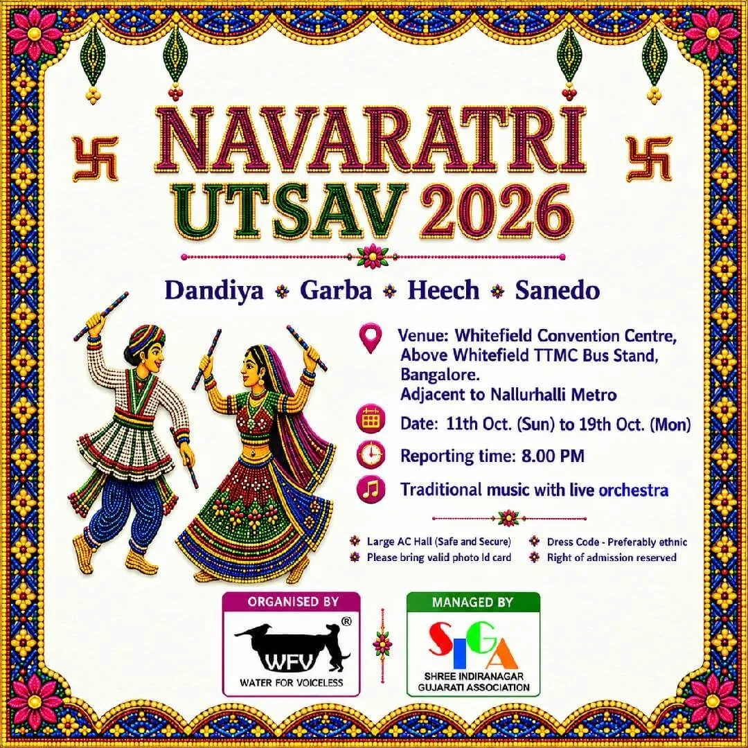 WFV-SIGA Navratri Utsav 2026 poster