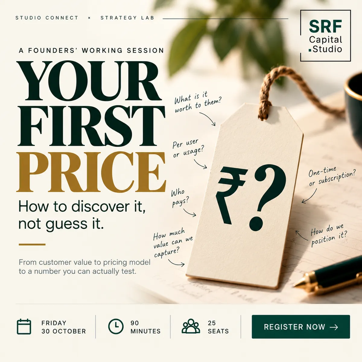 Your First Price: How to Discover It, Not Guess It